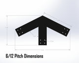 King Truss Industrial Brackets, For 6 Inch Lumber - Madison Iron and Wood