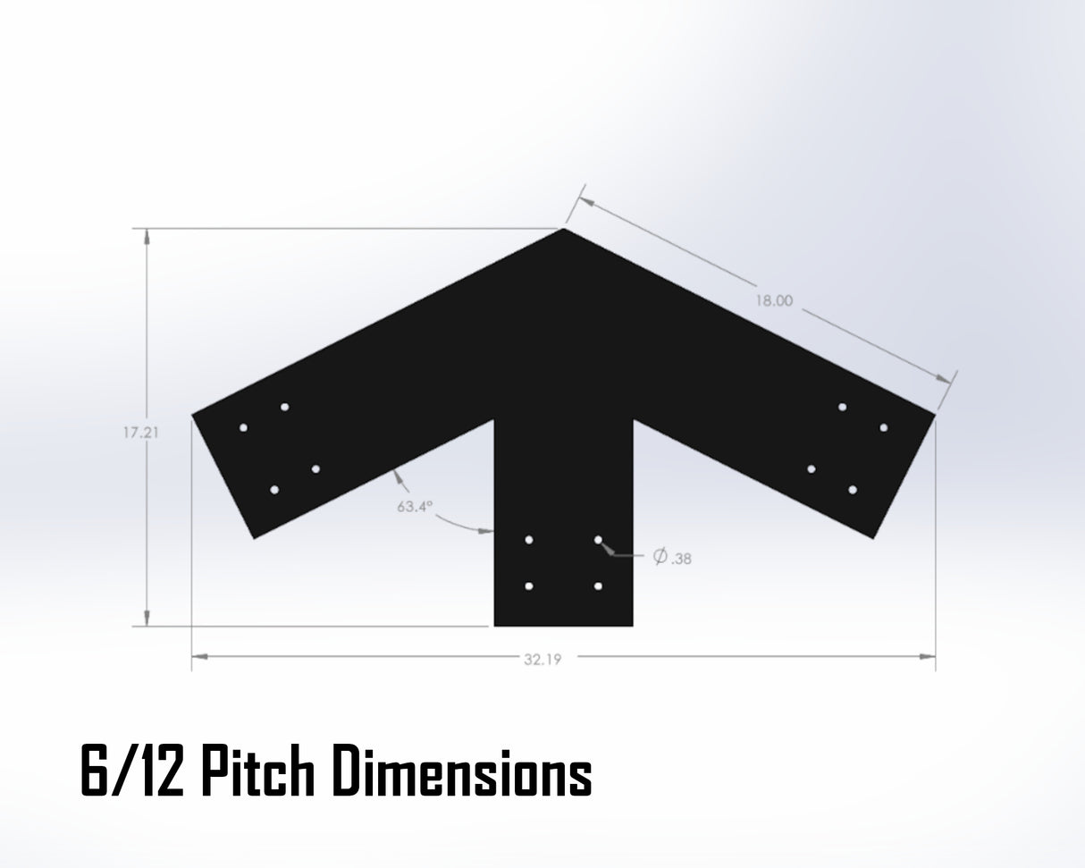 Web Truss Industrial Brackets, For 8 Inch Lumber - Madison Iron and Wood