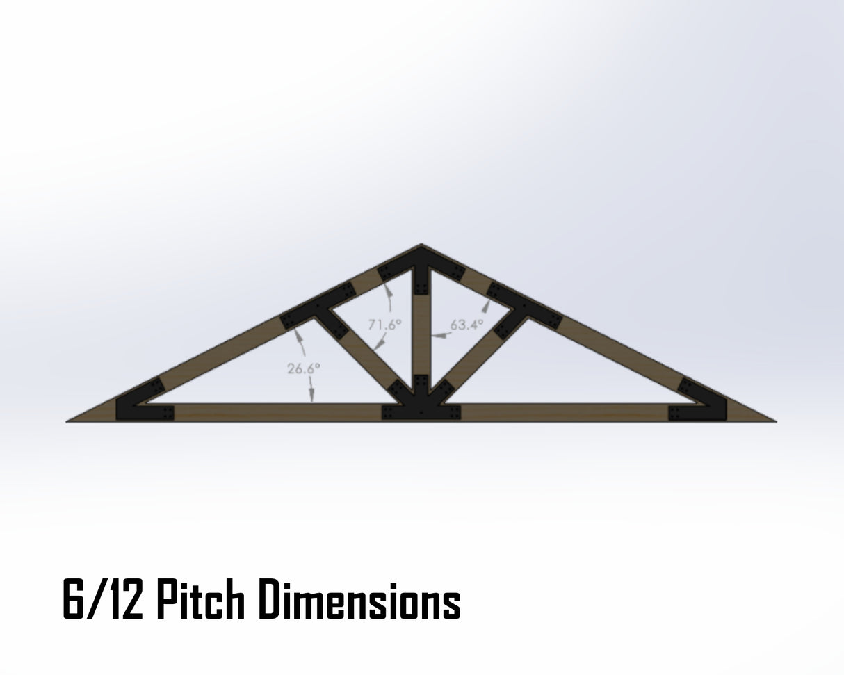 Web Truss Industrial Brackets, For 6 Inch Lumber - Madison Iron and Wood