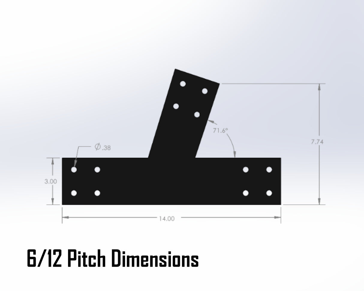 Web Truss Industrial Brackets, For 4 Inch Lumber - Madison Iron and Wood