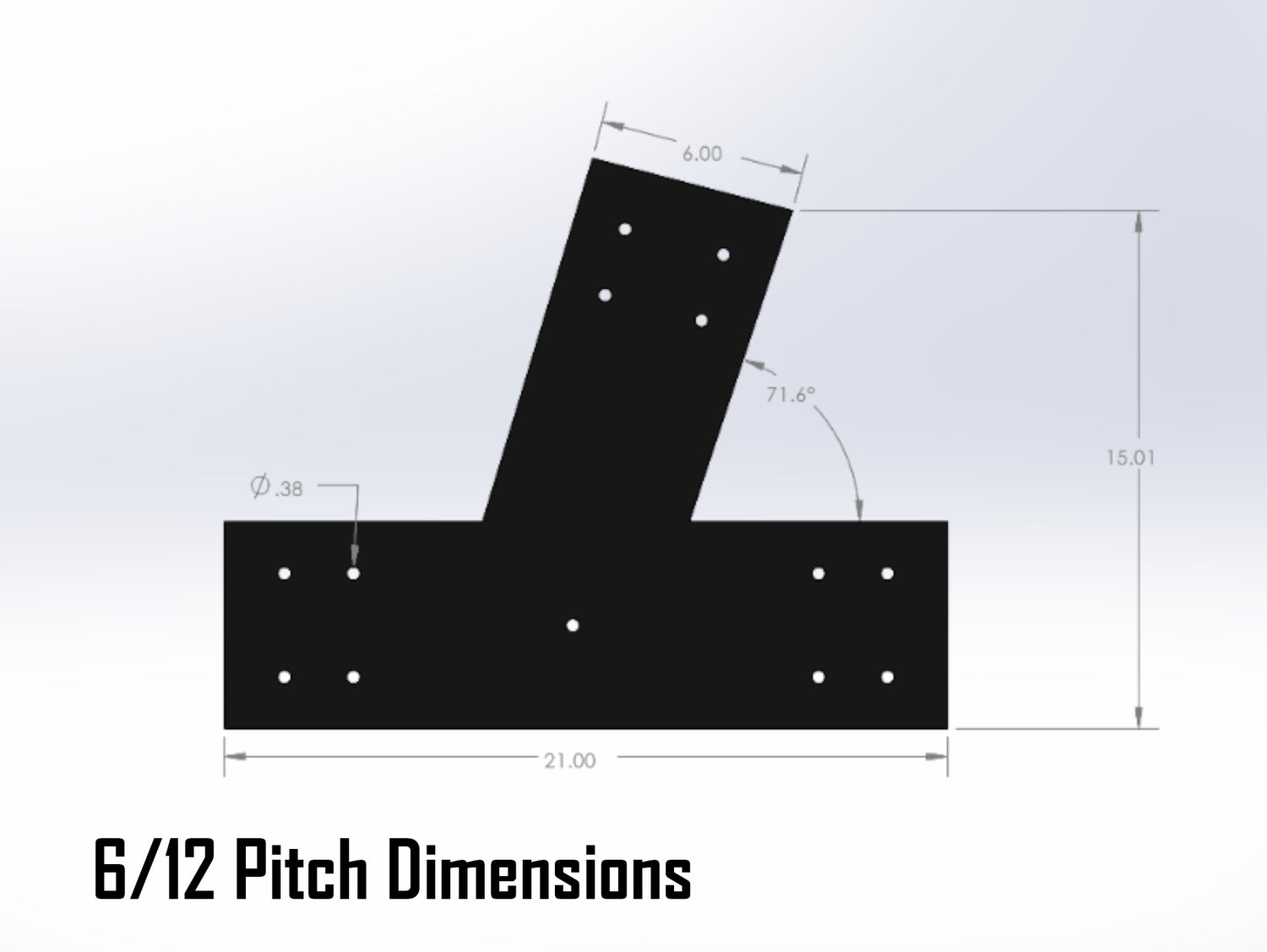 Web Truss Industrial Brackets, For 8 Inch Lumber - Madison Iron and Wood