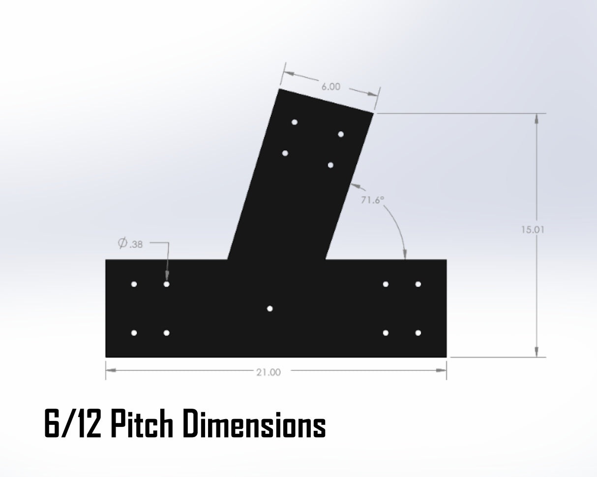 Web Truss Industrial Brackets, For 8 Inch Lumber - Madison Iron and Wood