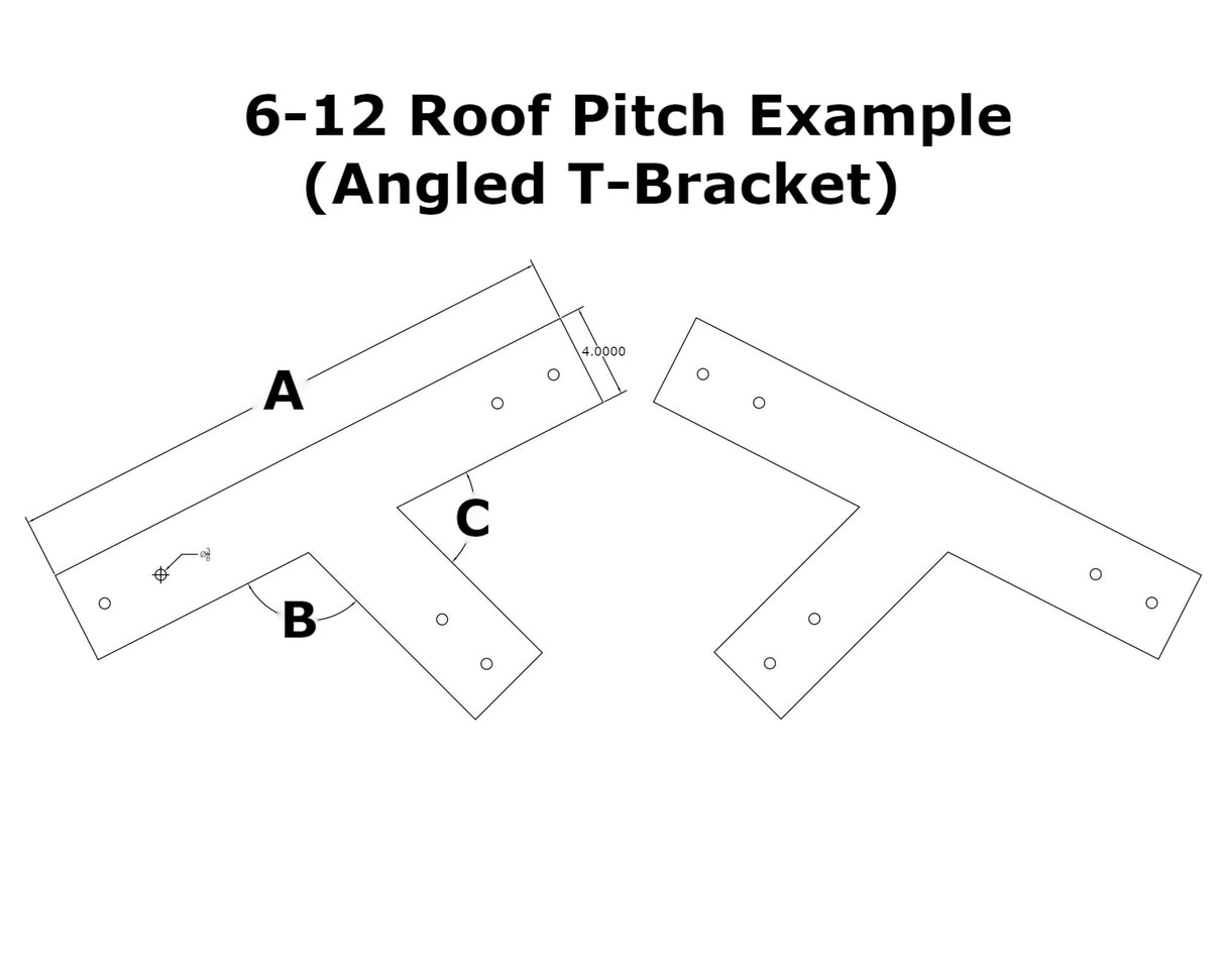 Web Truss Industrial Brackets, For 6" Beams - Please Contact Us About Application Before Purchase