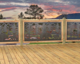 60"x30" - Bear Landscape Fence/Gate Panel Insert - Madison Iron and Wood