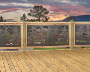 60"x30" - Bear Landscape Fence/Gate Panel Insert