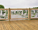 60"x30" - Crane Pond Fence/Gate Panel Insert - Madison Iron and Wood