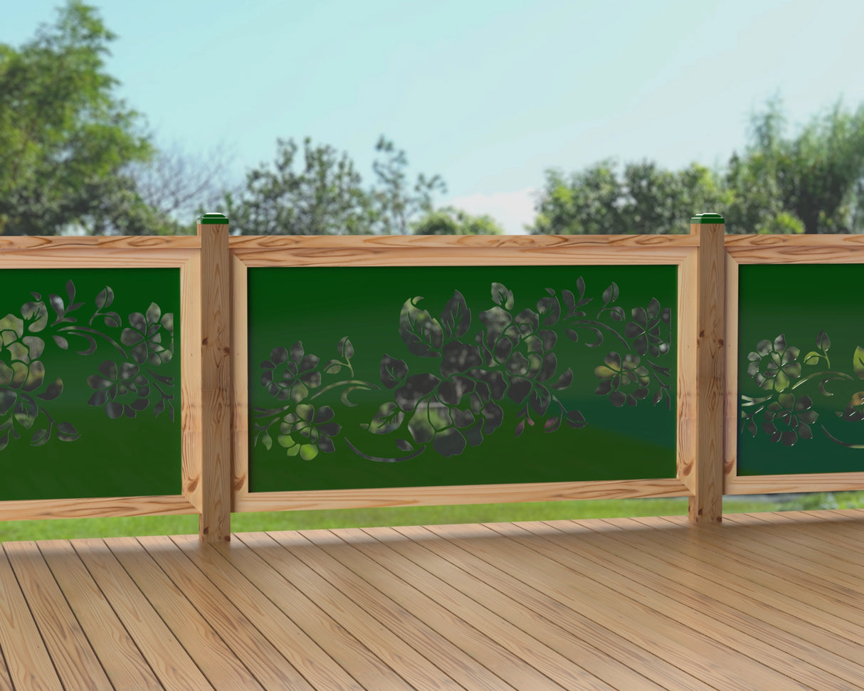 60"x30" - Floral Design Fence/Gate Panel Insert