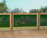 60"x30" - Floral Design Fence/Gate Panel Insert - Madison Iron and Wood