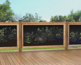 60"x30" - Floral Design Fence/Gate Panel Insert - Madison Iron and Wood