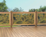 60"x30" - Garden Flower Fence/Gate Panel Insert - Madison Iron and Wood