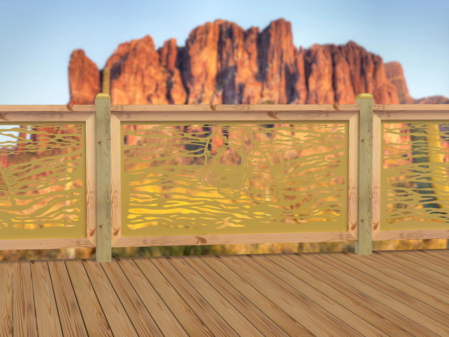 60"x30" - Arches National Park Fence/Gate Panel Insert - Madison Iron and Wood