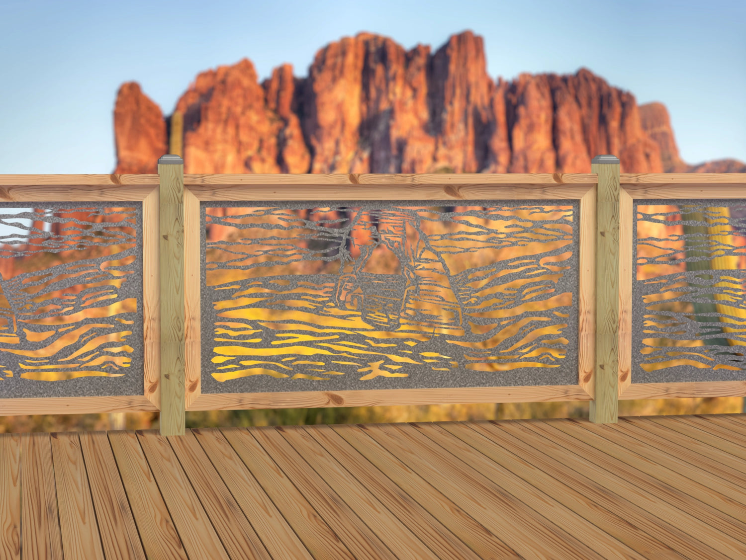 60"x30" - Arches National Park Fence/Gate Panel Insert - Madison Iron and Wood