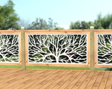 60"x30" - Bare Tree Fence/Gate Panel Insert - Madison Iron and Wood