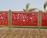 Botanica Wave Railing Panel Insert - Madison Iron and Wood