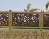 Botanica Wave Railing Panel Insert - Madison Iron and Wood