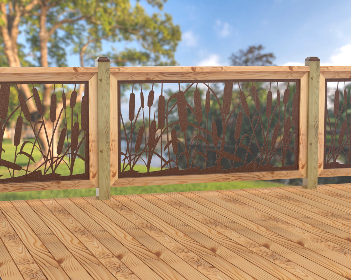 60"x30" - Cattails Fence/Gate Panel Insert