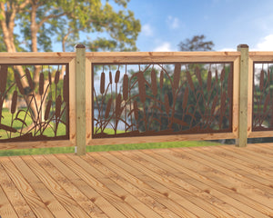 60"x30" - Cattails Fence/Gate Panel Insert