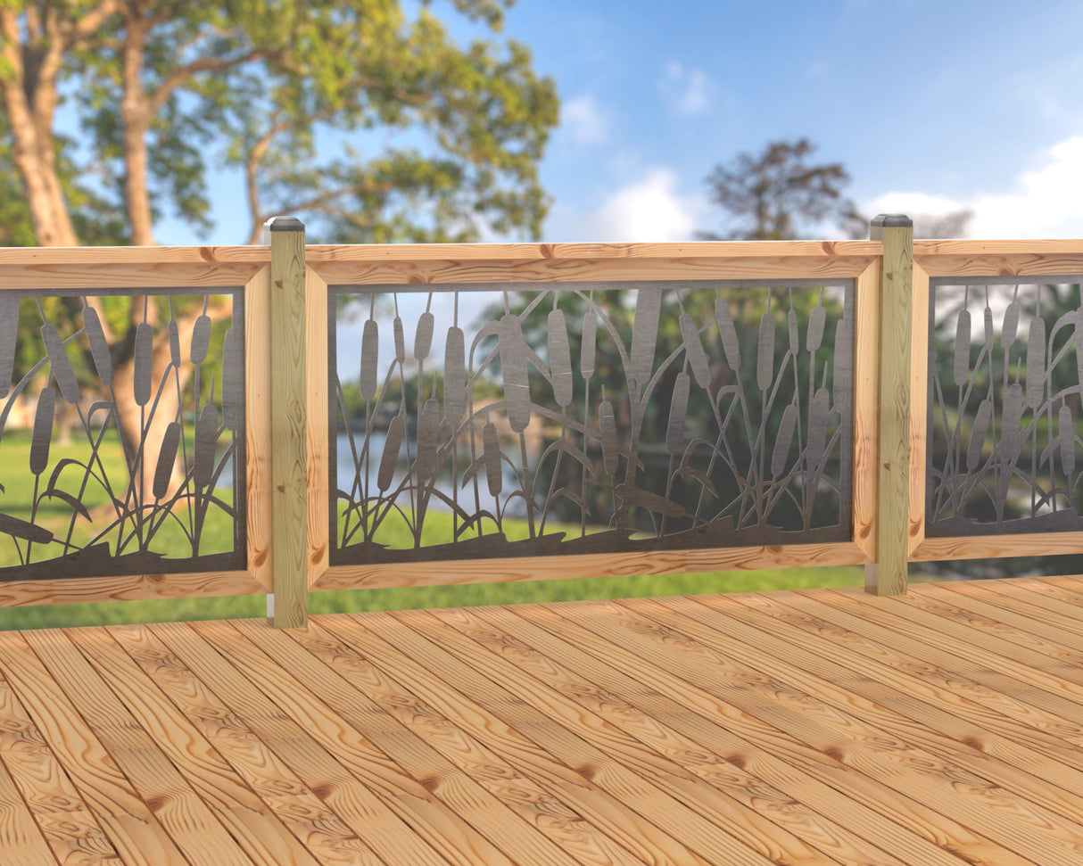 60"x30" - Cattails Fence/Gate Panel Insert