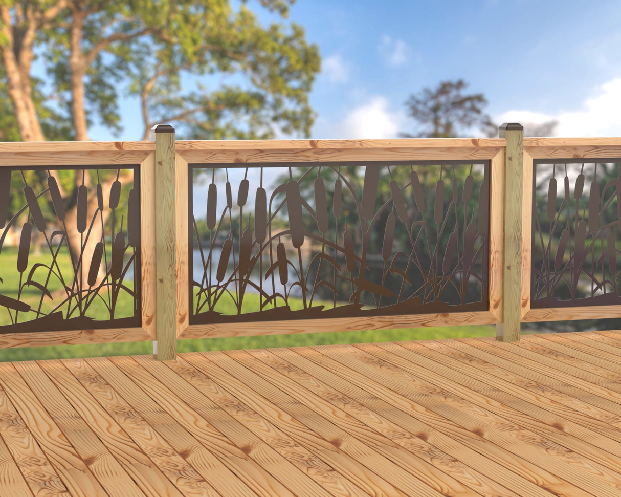 60"x30" - Cattails Fence/Gate Panel Insert