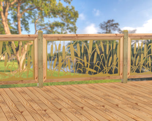 60"x30" - Cattails Fence/Gate Panel Insert