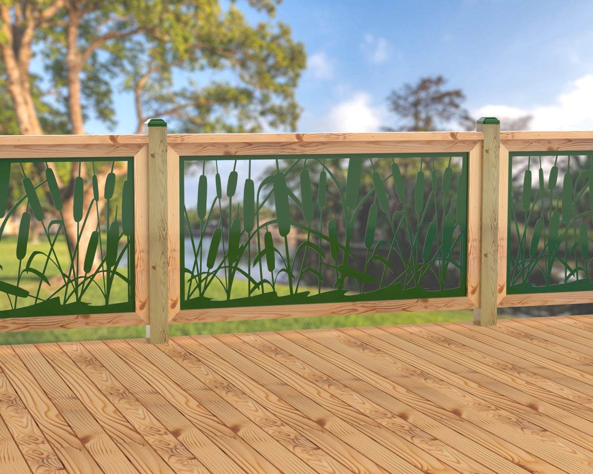 60"x30" - Cattails Fence/Gate Panel Insert
