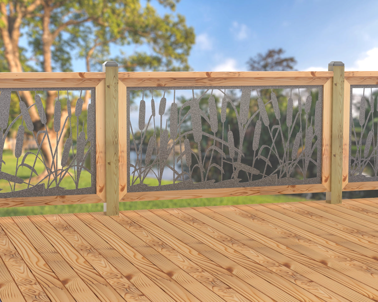 60"x30" - Cattails Fence/Gate Panel Insert