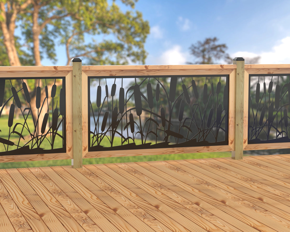 60"x30" - Cattails Fence/Gate Panel Insert