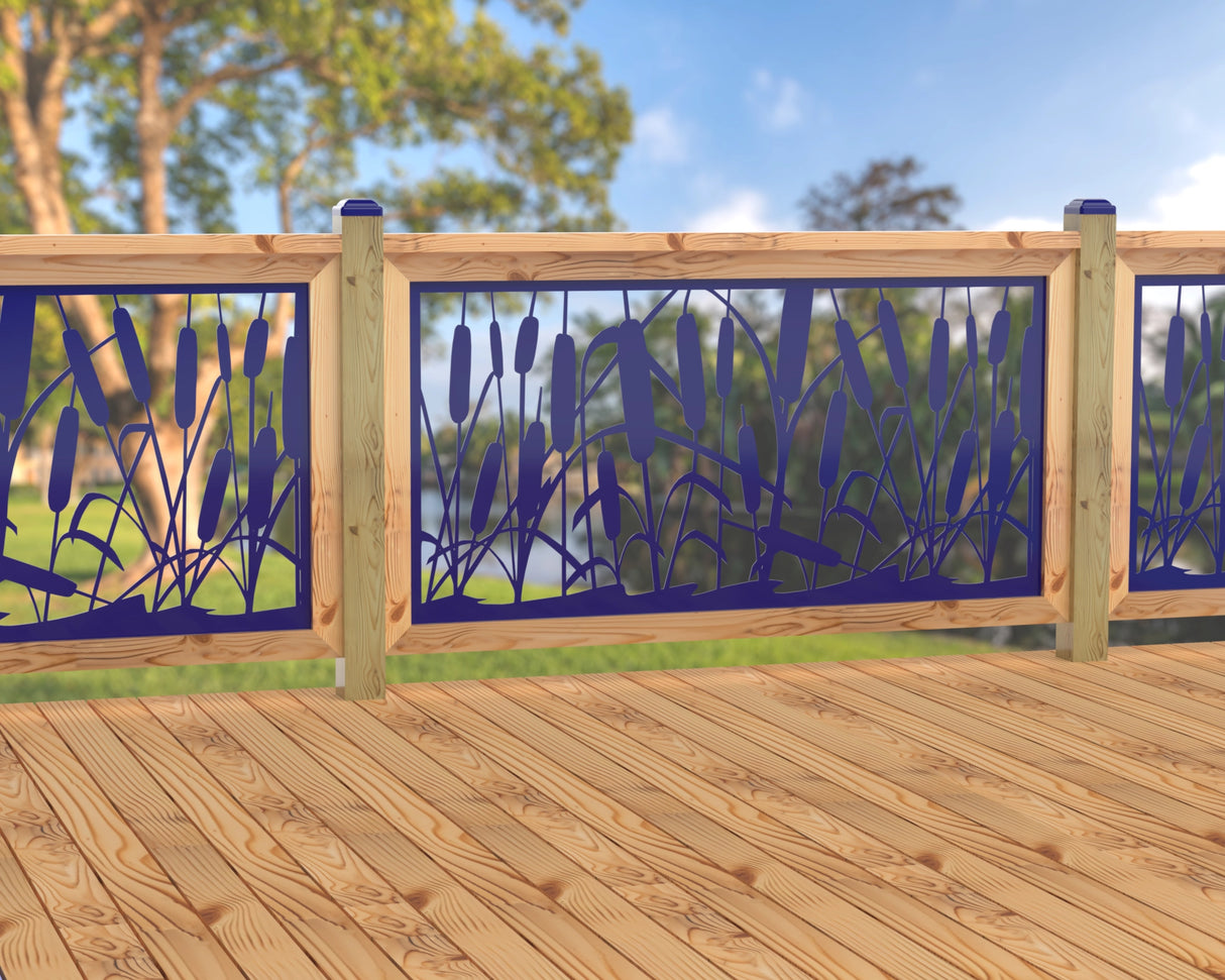 60"x30" - Cattails Fence/Gate Panel Insert