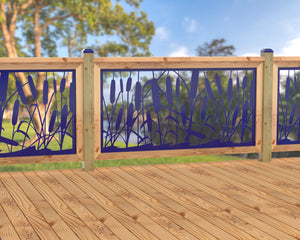 60"x30" - Cattails Fence/Gate Panel Insert