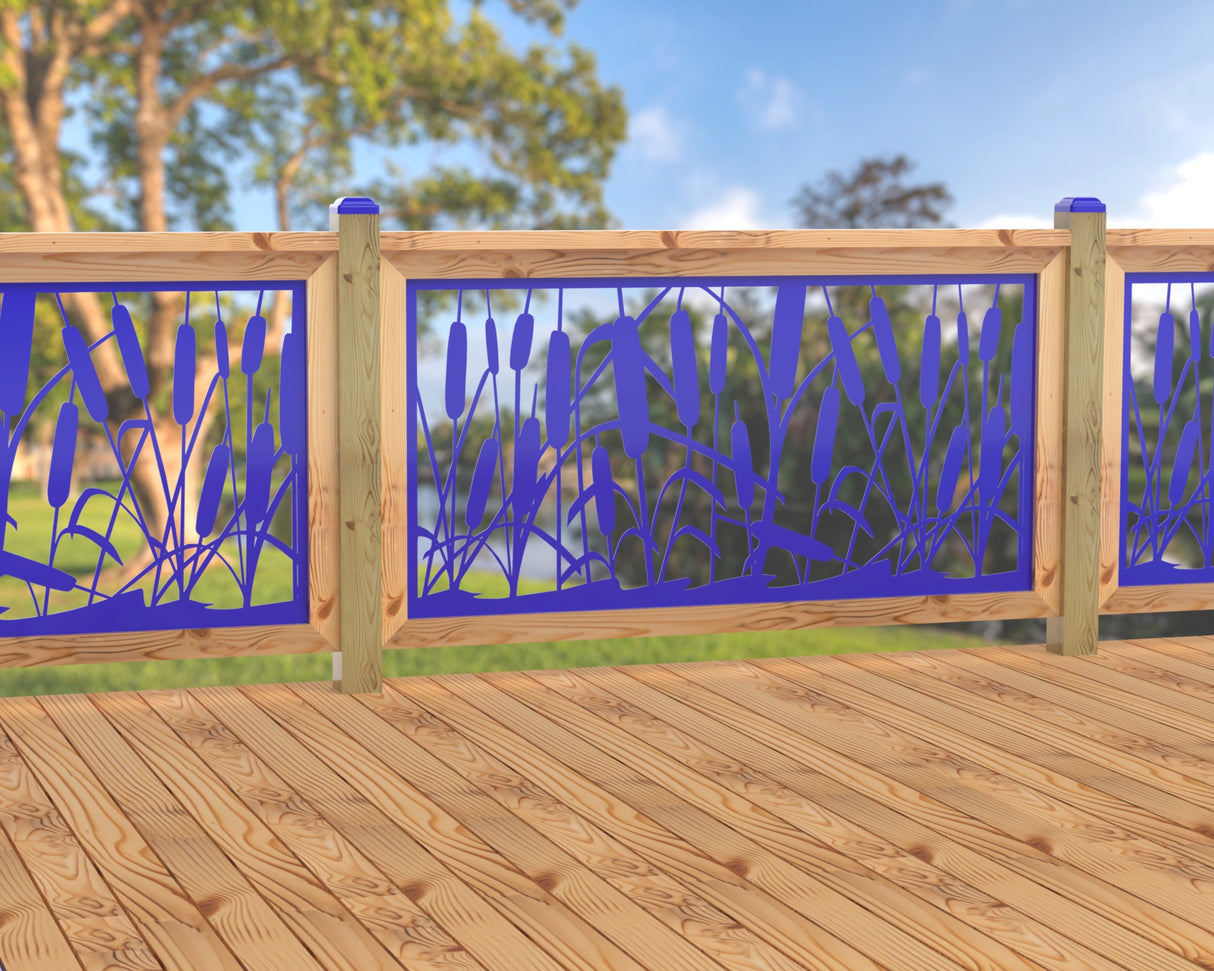 60"x30" - Cattails Fence/Gate Panel Insert