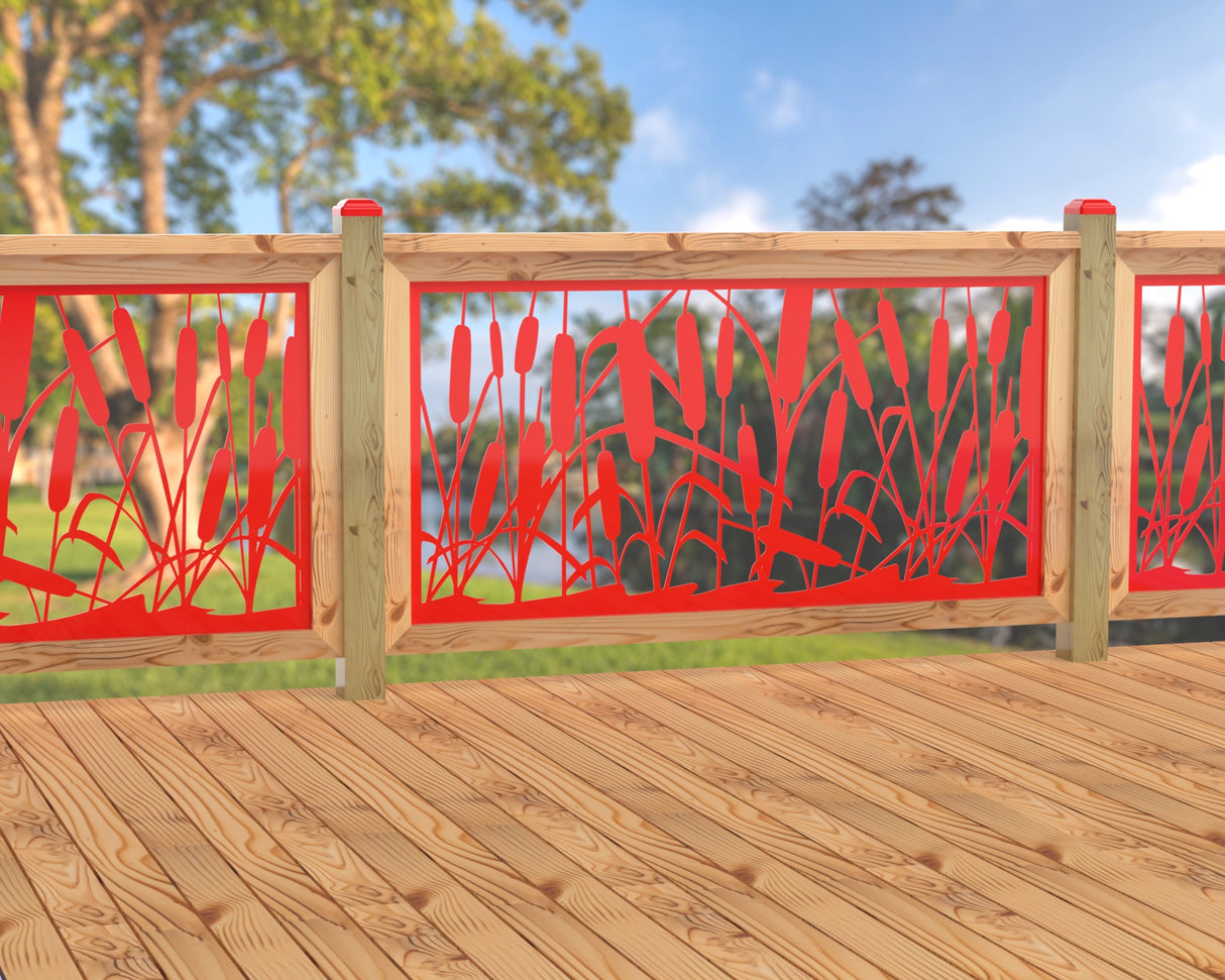 60"x30" - Cattails Fence/Gate Panel Insert