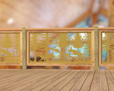Deer Jumping Scene Railing Panel Insert