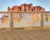 60"x30" - Devils Tower National Monument Fence/Gate Panel Insert - Madison Iron and Wood