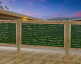 Digital Lines Design Railing Panel Insert - Madison Iron and Wood