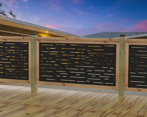 Digital Lines Design Railing Panel Insert