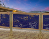 Digital Lines Design Railing Panel Insert - Madison Iron and Wood