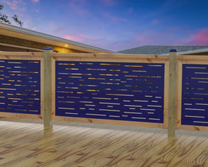 Digital Lines Design Railing Panel Insert