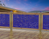Digital Lines Design Railing Panel Insert - Madison Iron and Wood