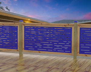 Digital Lines Design Railing Panel Insert