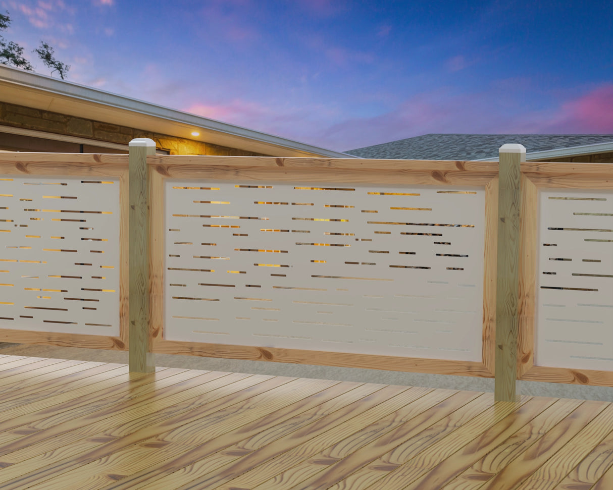 Digital Lines Design Railing Panel Insert