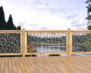 60"x30" - Flowing Leaves Fence/Gate Panel Insert