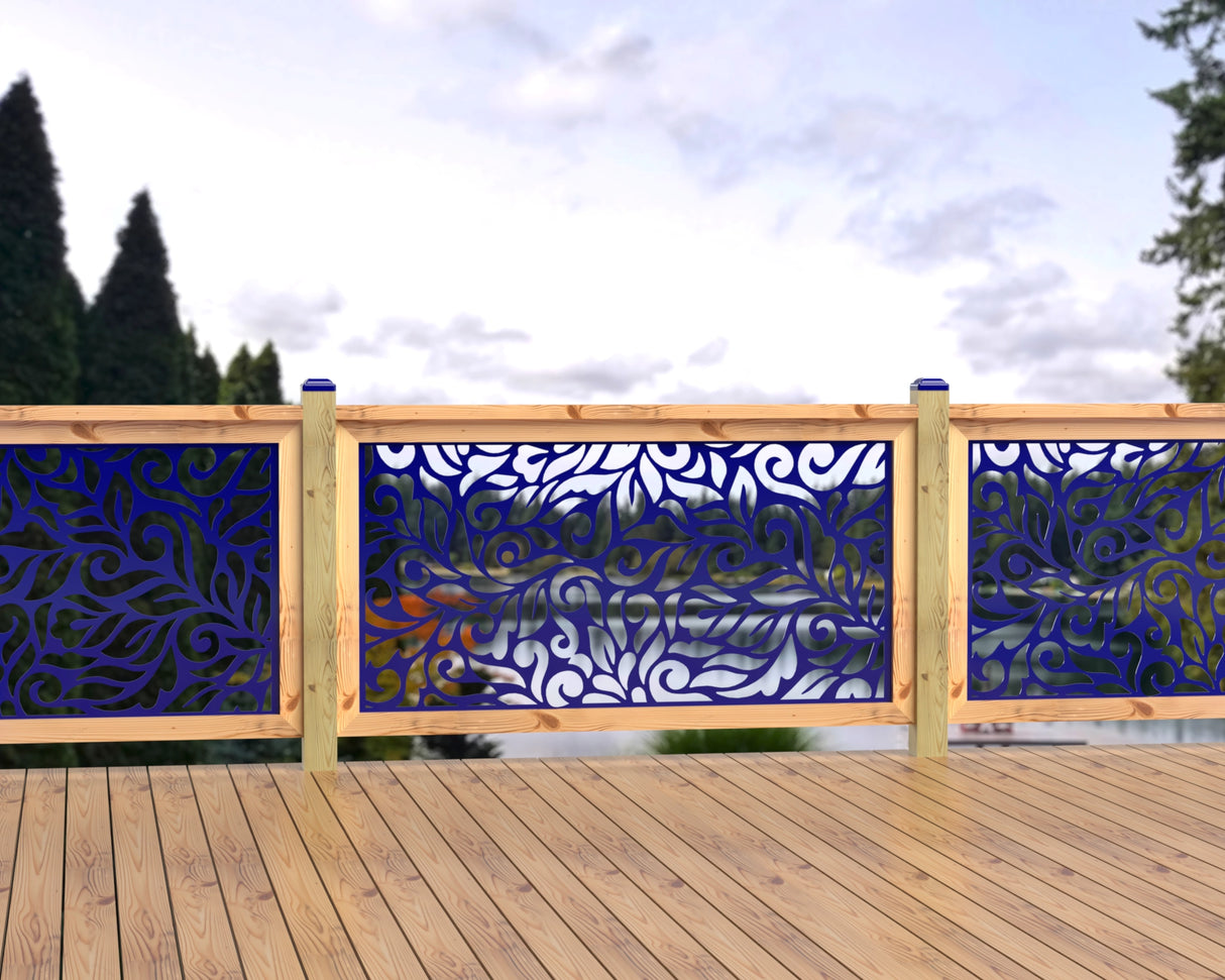 60"x30" - Flowing Leaves Fence/Gate Panel Insert