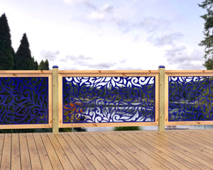 60"x30" - Flowing Leaves Fence/Gate Panel Insert