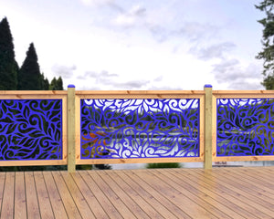 60"x30" - Flowing Leaves Fence/Gate Panel Insert