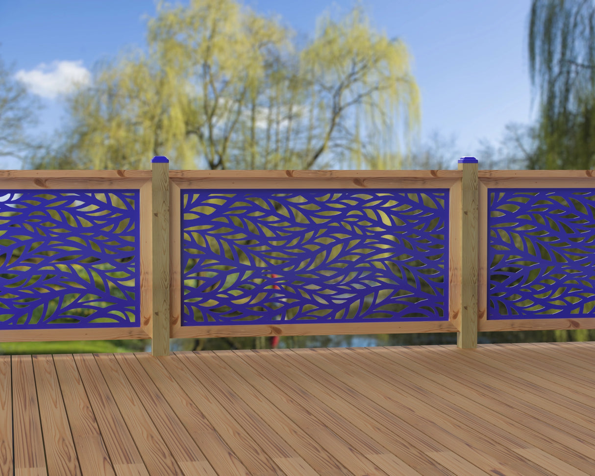 60"x30" - Willow Leaves Fence/Gate Panel Insert