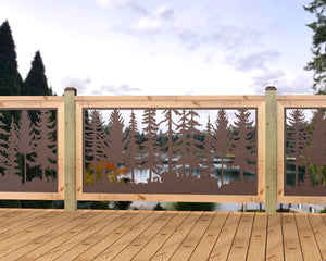 60"x30" - Forest Landscape Fence/Gate Panel Insert