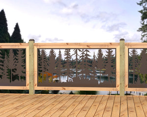 60"x30" - Forest Landscape Fence/Gate Panel Insert