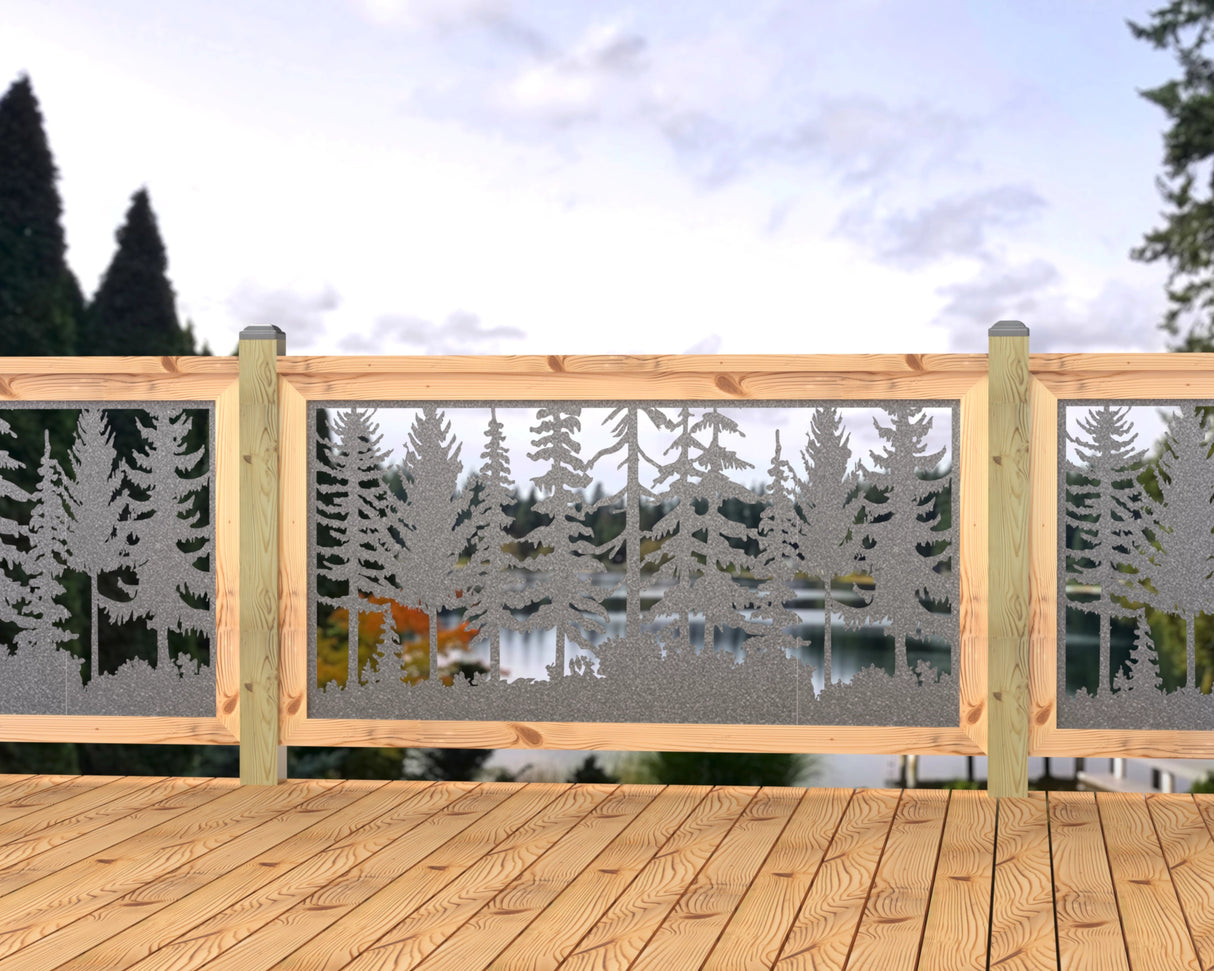 60"x30" - Forest Landscape Fence/Gate Panel Insert