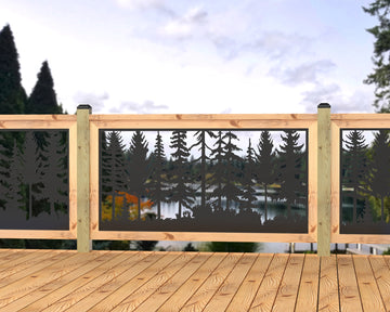 60"x30" - Forest Landscape Fence/Gate Panel Insert