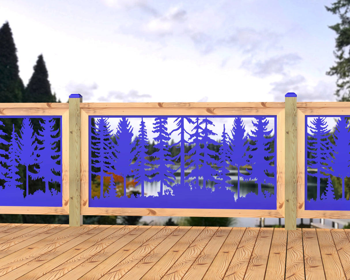 60"x30" - Forest Landscape Fence/Gate Panel Insert